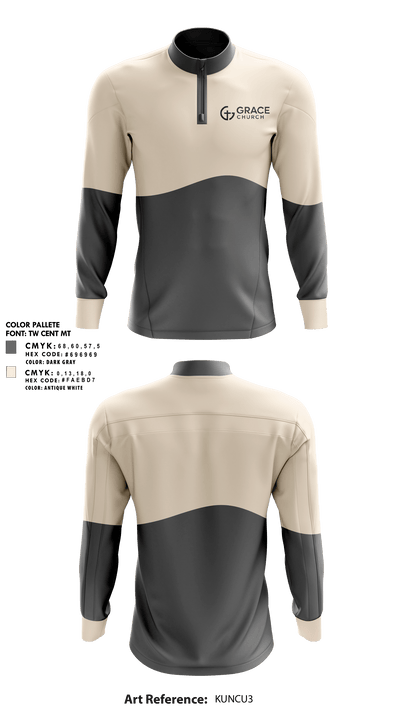 GCY youth 26024156 Quarter Zip Jacket - 1