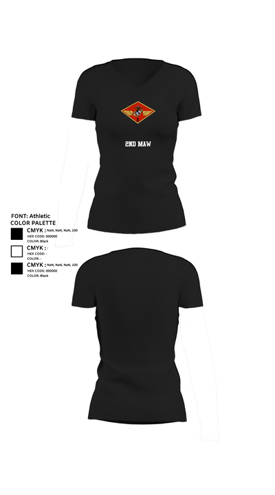 2nd MAW 13014265 Women's Short Sleeve V-neck Shirt - 24