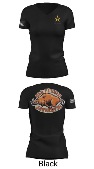Womens Short Sleeve Vneck Shirt, Old Pueblo, , Teamtime, Team time, sublimation, custom sports apparel, team uniforms, spirit wear, spiritwear, sports uniforms, custom shirts, team store, custom team store, fundraiser sports, apparel fundraiser