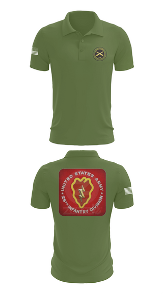 Short Sleeve Performance Polo, 25th infantry division C-Btry 1/8 FA, , Teamtime, Team time, sublimation, custom sports apparel, team uniforms, spirit wear, spiritwear, sports uniforms, custom shirts, team store, custom team store, fundraiser sports, apparel fundraiser