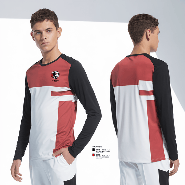 Long Sleeve Performance Shirt, EPC Warriors Tennis, Tennis, Teamtime, Team time, sublimation, custom sports apparel, team uniforms, spirit wear, spiritwear, sports uniforms, custom shirts, team store, custom team store, fundraiser sports, apparel fundraiser