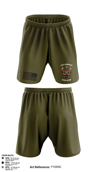 Athletic Shorts With Pockets, F CO, 229th MI BN, , Teamtime, Team time, sublimation, custom sports apparel, team uniforms, spirit wear, spiritwear, sports uniforms, custom shirts, team store, custom team store, fundraiser sports, apparel fundraiser