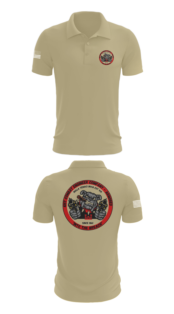 Short Sleeve Performance Polo, 41st CEC-A, Army, Teamtime, Team time, sublimation, custom sports apparel, team uniforms, spirit wear, spiritwear, sports uniforms, custom shirts, team store, custom team store, fundraiser sports, apparel fundraiser