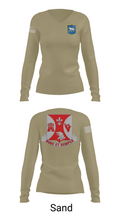 2/196th RTI 78936659 Women's Long Sleeve V-neck Shirt - 92