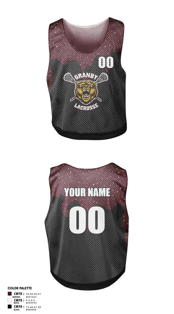 Mens Lacrosse Pinnie, Granby Youth Lacrosse, Men's Lacrosse, Teamtime, Team time, sublimation, custom sports apparel, team uniforms, spirit wear, spiritwear, sports uniforms, custom shirts, team store, custom team store, fundraiser sports, apparel fundraiser