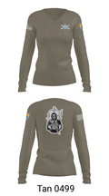 HHC Mortars 63835758 Women's Long Sleeve V-neck Shirt - 77
