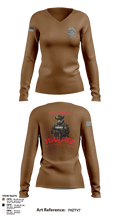328th MP Co. 60323681 Women's Long Sleeve V-neck Shirt - 1