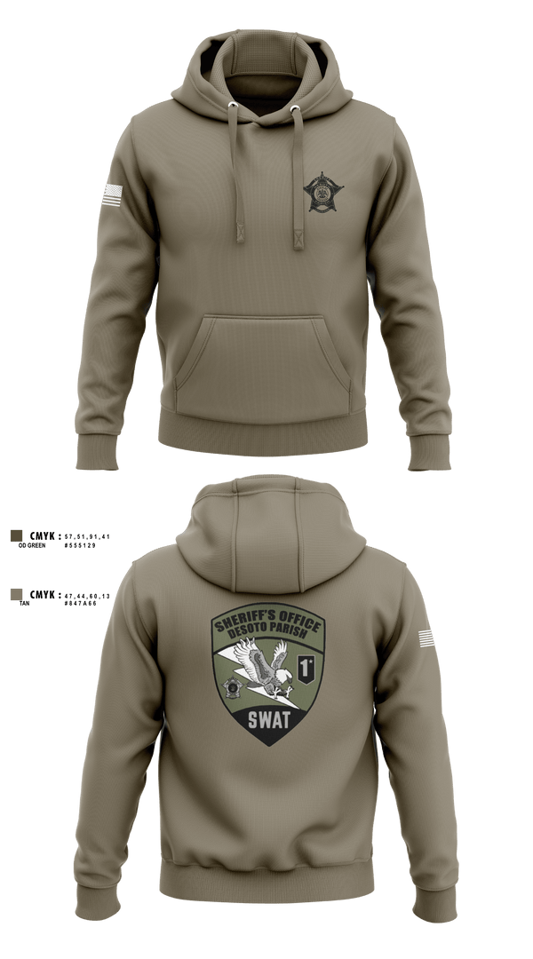 Hoodie, Desoto Parish Sheriff’s Office SWAT, , Teamtime, Team time, sublimation, custom sports apparel, team uniforms, spirit wear, spiritwear, sports uniforms, custom shirts, team store, custom team store, fundraiser sports, apparel fundraiser