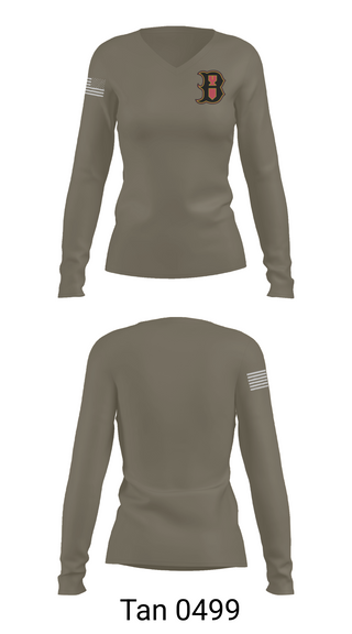 Womens Long Sleeve Vneck Shirt, 387th EOD, , Teamtime, Team time, sublimation, custom sports apparel, team uniforms, spirit wear, spiritwear, sports uniforms, custom shirts, team store, custom team store, fundraiser sports, apparel fundraiser