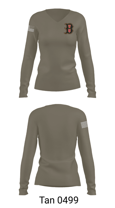 387th EOD 88373306 Women's Long Sleeve V-neck Shirt - 77