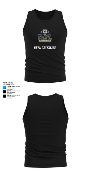 Tank Top, Napa Grizzlies, Women's Lacrosse, Teamtime, Team time, sublimation, custom sports apparel, team uniforms, spirit wear, spiritwear, sports uniforms, custom shirts, team store, custom team store, fundraiser sports, apparel fundraiser