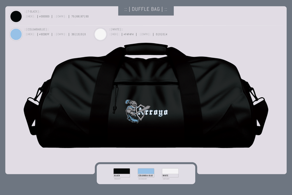 Duffle Bag, Arroyo Knights Softball, Softball, Teamtime, Team time, sublimation, custom sports apparel, team uniforms, spirit wear, spiritwear, sports uniforms, custom shirts, team store, custom team store, fundraiser sports, apparel fundraiser
