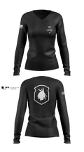 D 4-323 7608316 Women's Long Sleeve V-neck Shirt - 5
