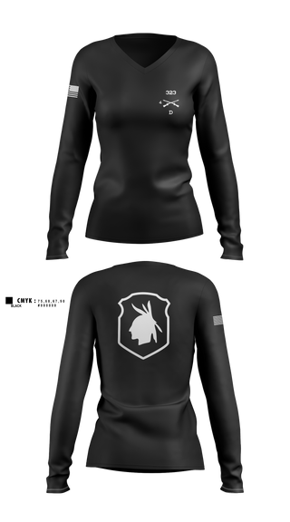 Womens Long Sleeve Vneck Shirt, D 4-323, , Teamtime, Team time, sublimation, custom sports apparel, team uniforms, spirit wear, spiritwear, sports uniforms, custom shirts, team store, custom team store, fundraiser sports, apparel fundraiser
