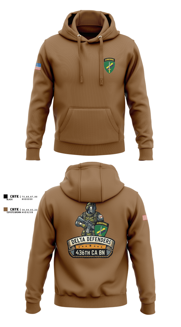 Hoodie, D Co 436th CA BN, , Teamtime, Team time, sublimation, custom sports apparel, team uniforms, spirit wear, spiritwear, sports uniforms, custom shirts, team store, custom team store, fundraiser sports, apparel fundraiser