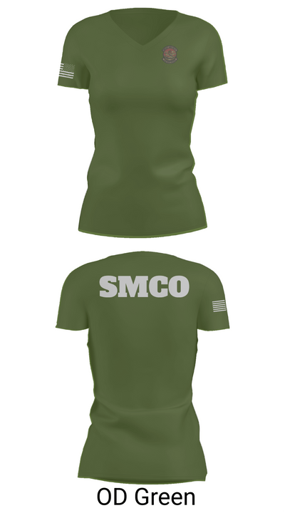 SMCO 97936482 Women's Short Sleeve V-neck Shirt - 48