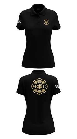 Womens Short Sleeve Performance Polo, Casa Grande Fire Department, , Teamtime, Team time, sublimation, custom sports apparel, team uniforms, spirit wear, spiritwear, sports uniforms, custom shirts, team store, custom team store, fundraiser sports, apparel fundraiser