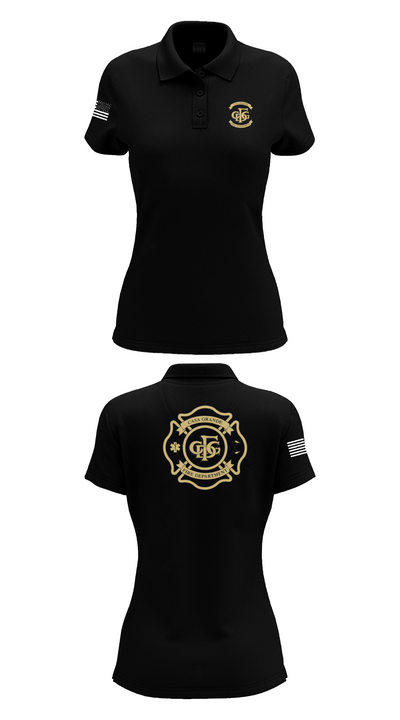 Casa Grande Fire Department 38585599 Women's Short Sleeve Performance Polo  - 35