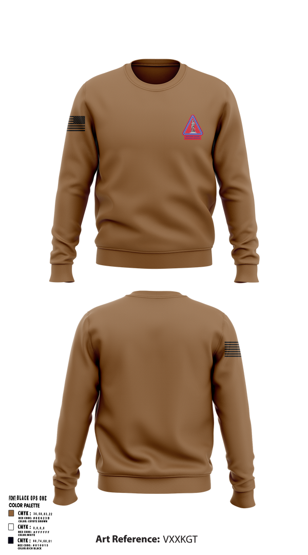 Crew Neck Sweatshirt, Recruiting and Retention Battalion, , Teamtime, Team time, sublimation, custom sports apparel, team uniforms, spirit wear, spiritwear, sports uniforms, custom shirts, team store, custom team store, fundraiser sports, apparel fundraiser