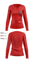 C CO 2-13th AVN REGT 33503079 Women's Long Sleeve V-neck Shirt - 3