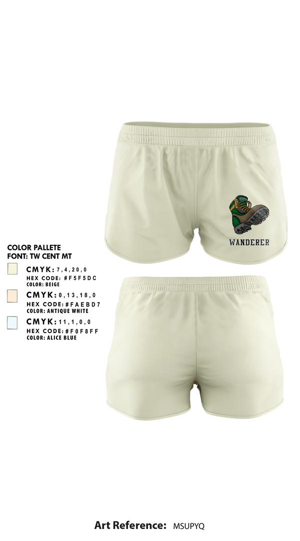 Womens Shorts, Wanderer, Cross Country, Teamtime, Team time, sublimation, custom sports apparel, team uniforms, spirit wear, spiritwear, sports uniforms, custom shirts, team store, custom team store, fundraiser sports, apparel fundraiser