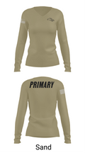 1-10ab 26071483 Women's Long Sleeve V-neck Shirt - 97