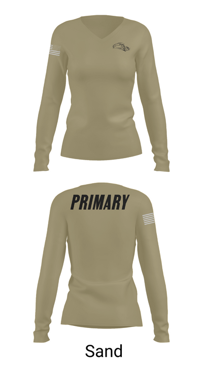 1-10ab 26071483 Women's Long Sleeve V-neck Shirt - 97