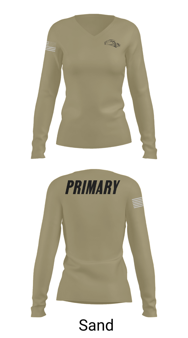 Womens Long Sleeve Vneck Shirt, 1-10ab, , Teamtime, Team time, sublimation, custom sports apparel, team uniforms, spirit wear, spiritwear, sports uniforms, custom shirts, team store, custom team store, fundraiser sports, apparel fundraiser