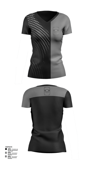 Womens Short Sleeve Vneck Shirt, Ryders Don’t Play MC, Bowling, Teamtime, Team time, sublimation, custom sports apparel, team uniforms, spirit wear, spiritwear, sports uniforms, custom shirts, team store, custom team store, fundraiser sports, apparel fundraiser