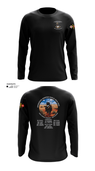 Long Sleeve Performance Shirt, 338th Signal Company, Army, Teamtime, Team time, sublimation, custom sports apparel, team uniforms, spirit wear, spiritwear, sports uniforms, custom shirts, team store, custom team store, fundraiser sports, apparel fundraiser