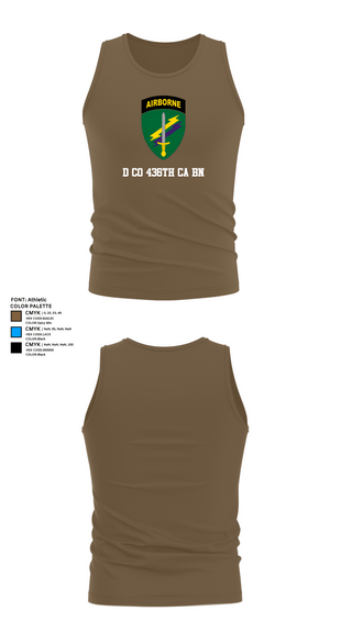 Tank Top, D Co 436th CA BN, , Teamtime, Team time, sublimation, custom sports apparel, team uniforms, spirit wear, spiritwear, sports uniforms, custom shirts, team store, custom team store, fundraiser sports, apparel fundraiser