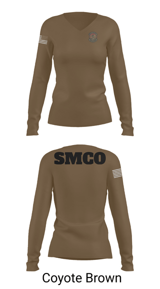 Womens Long Sleeve Vneck Shirt, SMCO, , Teamtime, Team time, sublimation, custom sports apparel, team uniforms, spirit wear, spiritwear, sports uniforms, custom shirts, team store, custom team store, fundraiser sports, apparel fundraiser