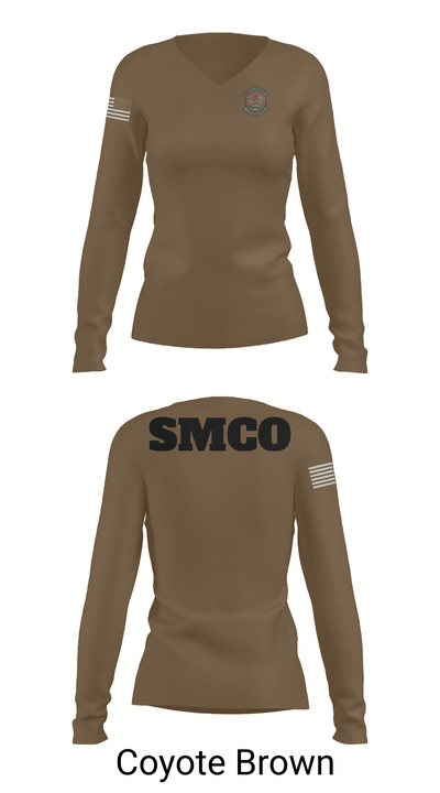 SMCO 97936482 Women's Long Sleeve V-neck Shirt - 17