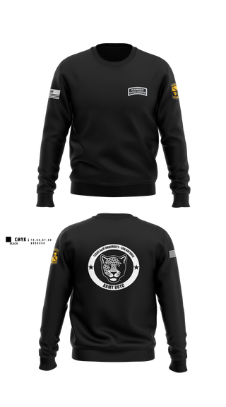 Crew Neck Sweatshirt, TAMUSA ROTC, Army, Teamtime, Team time, sublimation, custom sports apparel, team uniforms, spirit wear, spiritwear, sports uniforms, custom shirts, team store, custom team store, fundraiser sports, apparel fundraiser