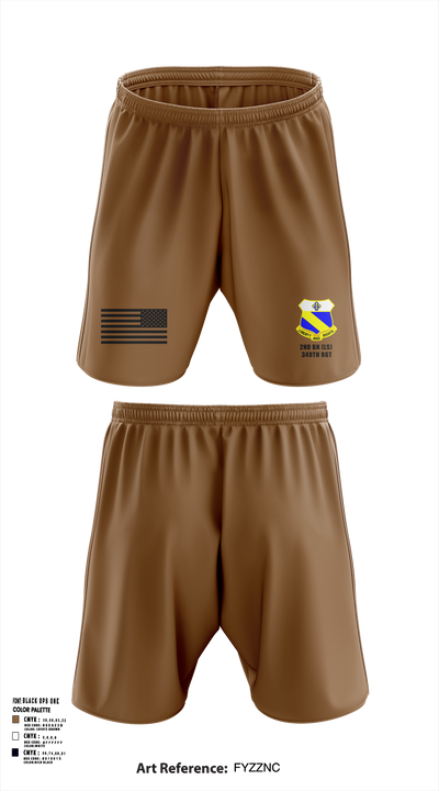 2nd BN (LS) 349th RGT 90715195 Athletic Shorts With Pockets - 103