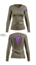 Piper High School Public Services Academy 74445509 Women's Long Sleeve V-neck Shirt - 2