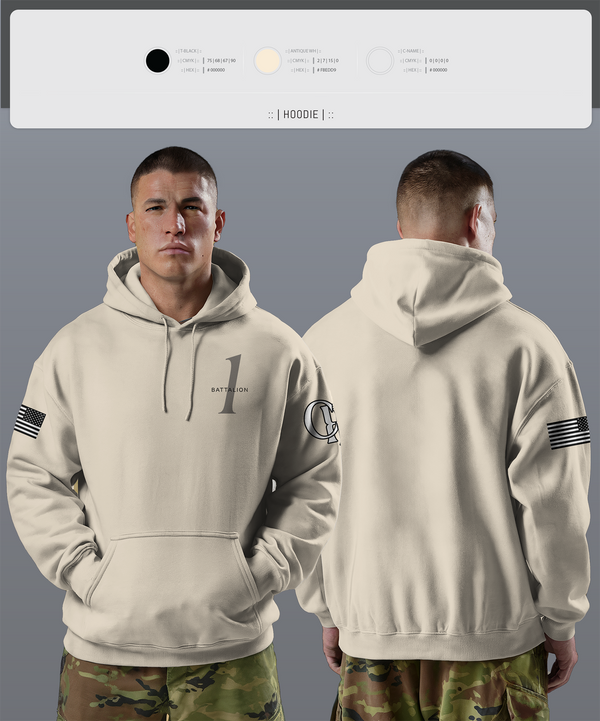 Hoodie, Battalion 1, , Teamtime, Team time, sublimation, custom sports apparel, team uniforms, spirit wear, spiritwear, sports uniforms, custom shirts, team store, custom team store, fundraiser sports, apparel fundraiser
