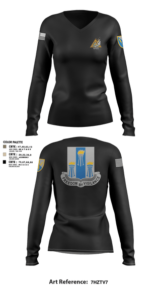 Womens Long Sleeve Vneck Shirt, Apex, 502d IEW BN, Army, Teamtime, Team time, sublimation, custom sports apparel, team uniforms, spirit wear, spiritwear, sports uniforms, custom shirts, team store, custom team store, fundraiser sports, apparel fundraiser