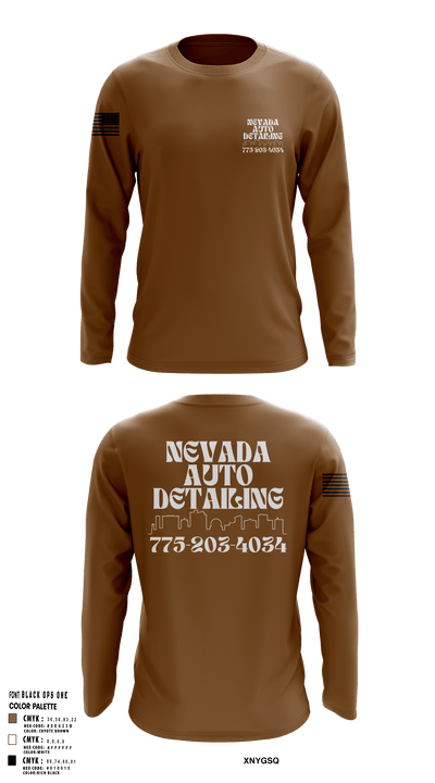 Nevada auto detailing 72253164 Long Sleeve Performance Shirt 101