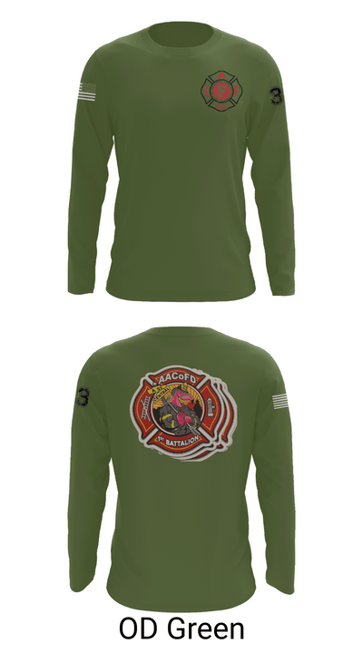 Glen Burnie 74238111 Long Sleeve Performance Shirt 46