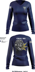 COMNAVAIRLANT 21850129 Women's Long Sleeve V-neck Shirt - 36