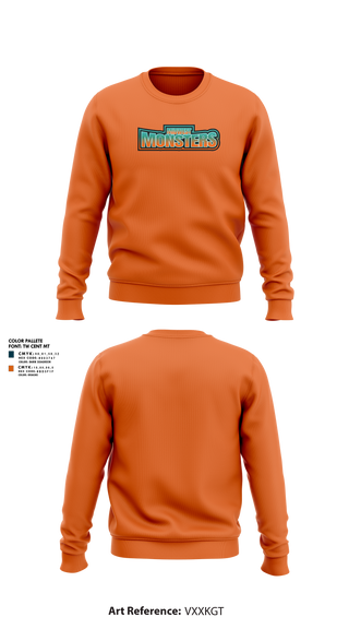 Crew Neck Sweatshirt, Midwest Monsters, Men's Basketball, Teamtime, Team time, sublimation, custom sports apparel, team uniforms, spirit wear, spiritwear, sports uniforms, custom shirts, team store, custom team store, fundraiser sports, apparel fundraiser
