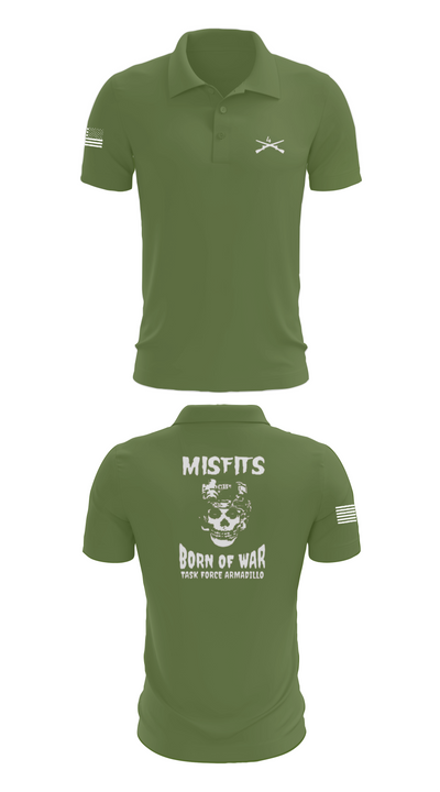 4th platoon misfits 6678865 Short Sleeve Performance Polo - 47