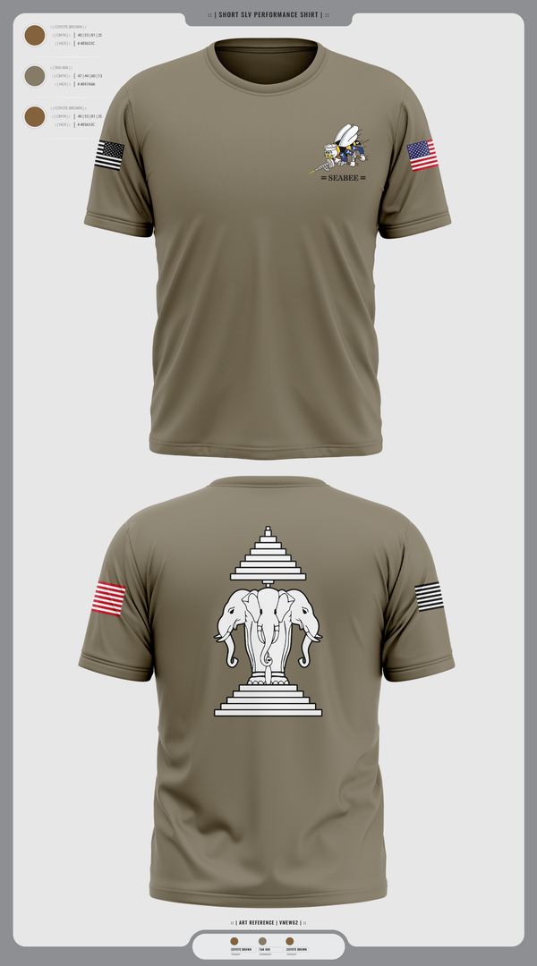 Short Sleeve Performance Shirt, Seabee, Navy, Teamtime, Team time, sublimation, custom sports apparel, team uniforms, spirit wear, spiritwear, sports uniforms, custom shirts, team store, custom team store, fundraiser sports, apparel fundraiser