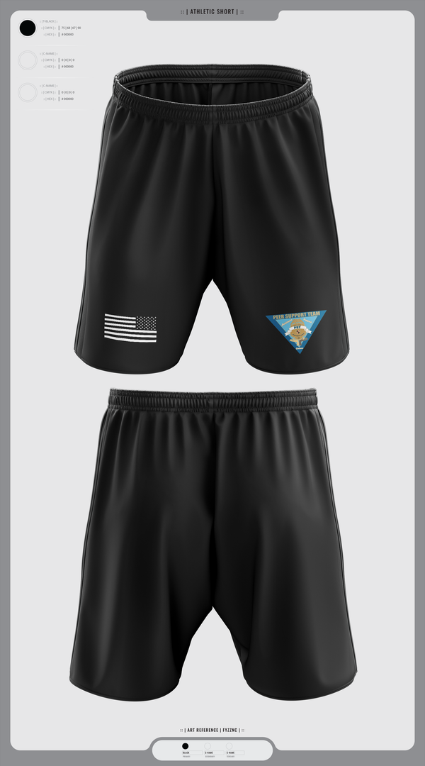 Athletic Shorts With Pockets, Montgomery County Police Peer Support Team, Police, Teamtime, Team time, sublimation, custom sports apparel, team uniforms, spirit wear, spiritwear, sports uniforms, custom shirts, team store, custom team store, fundraiser sports, apparel fundraiser