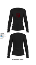 Willow Springs Bears Softball 59647744 Women's Long Sleeve V-neck Shirt - 9