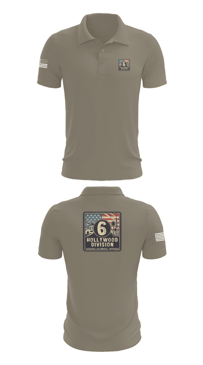 Hollywood Division 53010755 Short Sleeve Performance Polo - 64