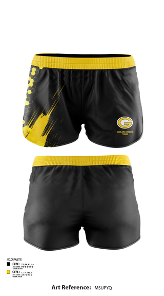 Womens Shorts, Goodland Cowboys Tennis, Tennis, Teamtime, Team time, sublimation, custom sports apparel, team uniforms, spirit wear, spiritwear, sports uniforms, custom shirts, team store, custom team store, fundraiser sports, apparel fundraiser