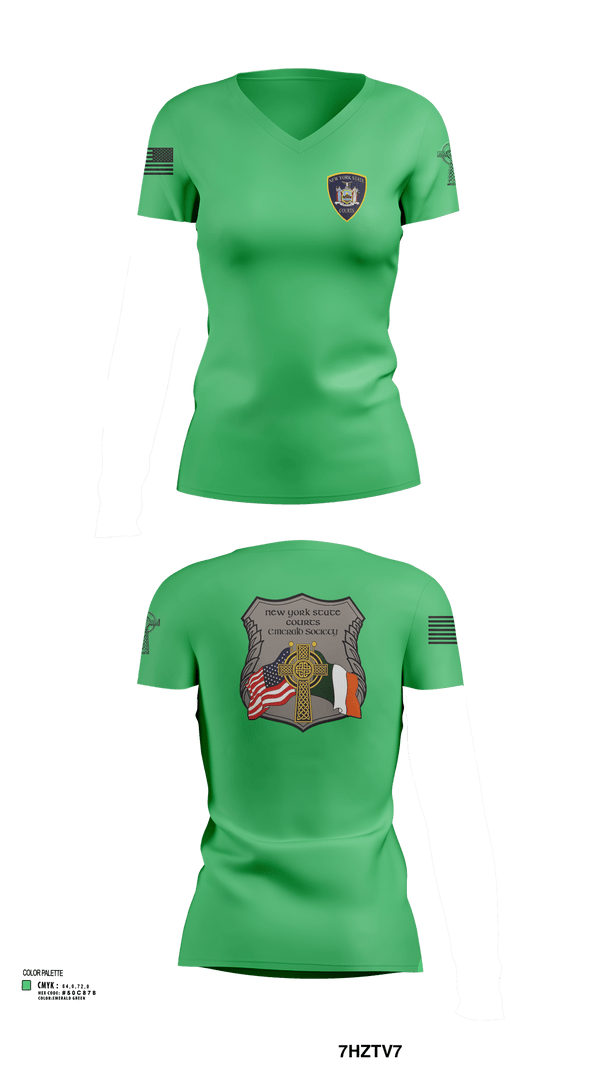 Womens Short Sleeve Vneck Shirt, NYS Court Officer, Police, Teamtime, Team time, sublimation, custom sports apparel, team uniforms, spirit wear, spiritwear, sports uniforms, custom shirts, team store, custom team store, fundraiser sports, apparel fundraiser