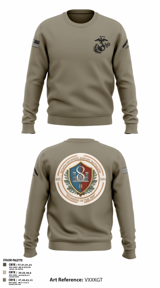 Crew Neck Sweatshirt, 8th ESB Charlie Co., , Teamtime, Team time, sublimation, custom sports apparel, team uniforms, spirit wear, spiritwear, sports uniforms, custom shirts, team store, custom team store, fundraiser sports, apparel fundraiser